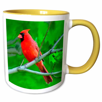 3dRose Birds - Red Cardinal - Mugs (mug_3121)