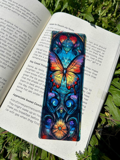 Magical Butterfly Bookmark - Vibrant Wings, Whimsical Butterfly Art, Nature-Inspired Gift for Book Lovers & Butterfly Enthusiasts