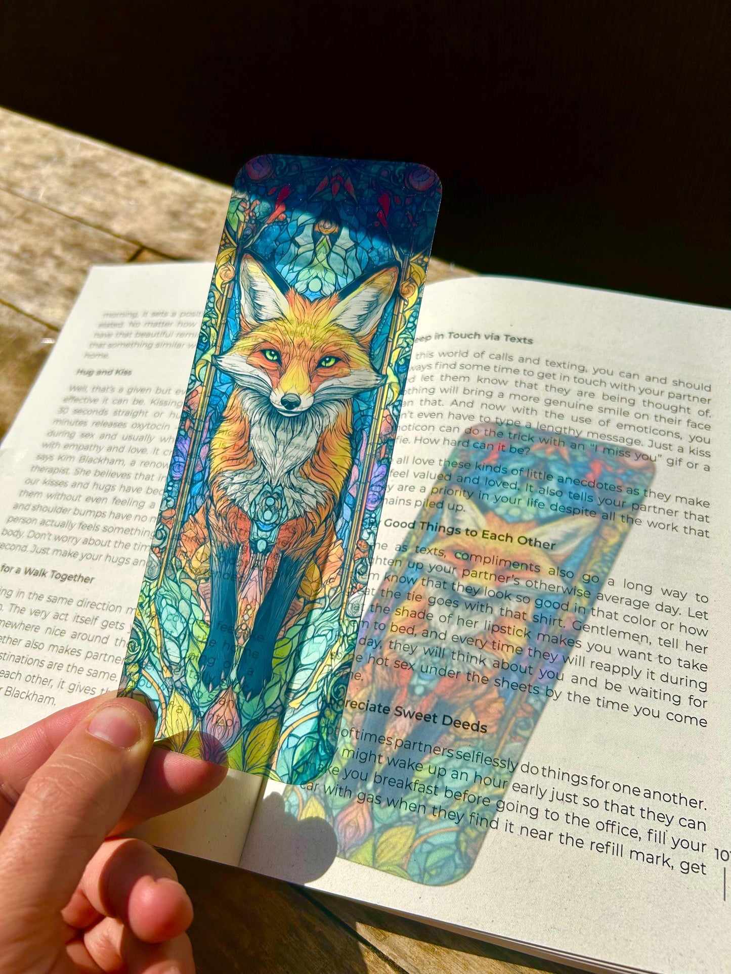 Charming Fox Decor Bookmark - Rustic Woodland Fox Design, Nature-Inspired Keepsake, Perfect for Adding a Whimsical Touch to Your Reading