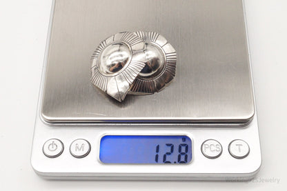 Vintage Native American Sterling Silver Earrings