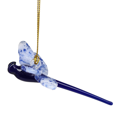 Egyptian Glass Dragonfly Ornament - Blue