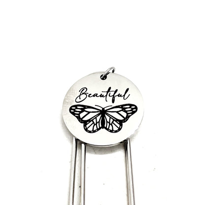 Butterfly Gift, Beautiful Butterfly Bookmark, Paperclip Bookmark, Butterfly Charm, Daughter Gift, Gift For Her, Butterfly Lover