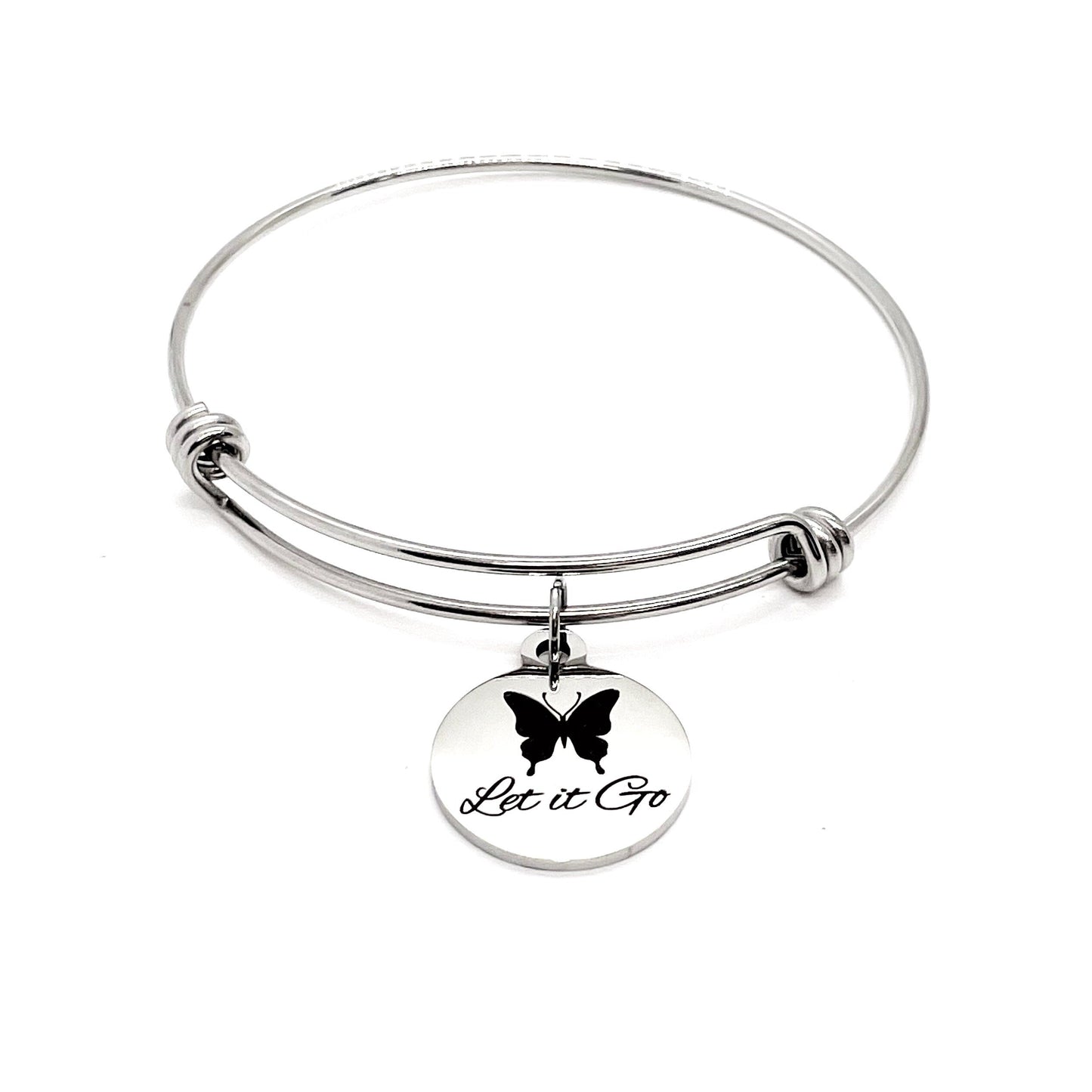 Affirmation Jewelry, Let It Go Charm Bracelet, Butterfly Bracelet, Encouraging Her, Daughter Gift, Moving On, Divorce Gift, Encouraging Gift