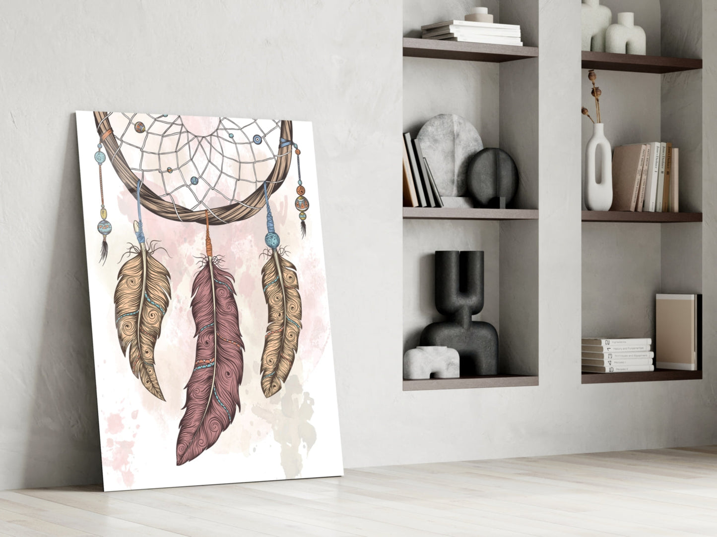 Dreamcatcher Glass Wall Art