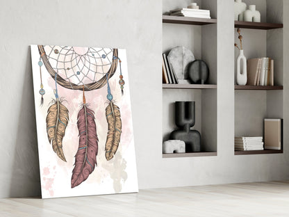 Dreamcatcher Glass Wall Art