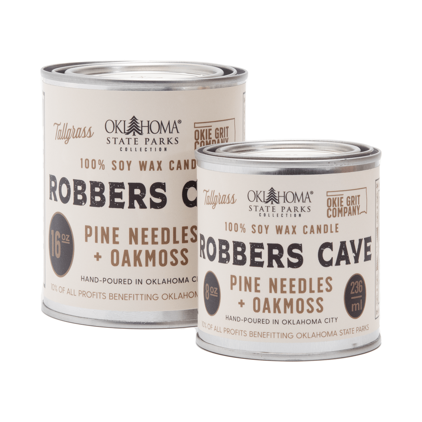 Robbers Cave: Pine Needles + Oakmoss Soy Wax Candle