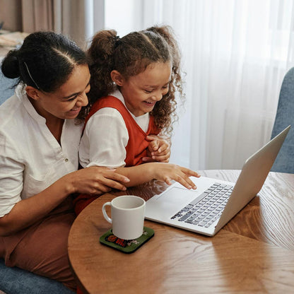 3dRose 777images Digital Art - Butterflies - Monarch Butterfly and Pink Milkweed - Coasters (cst_212839)